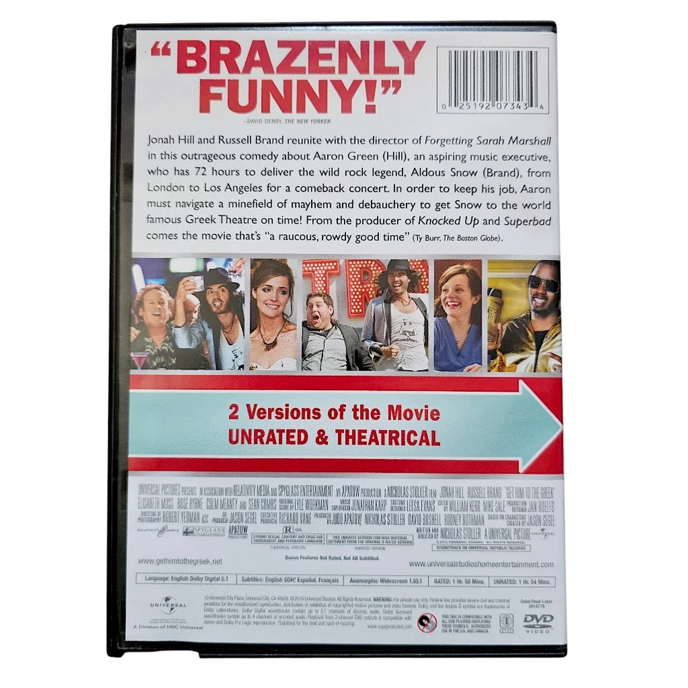Get Him To The Greek (DVD, 2010) - Unrated & Theatrical - Picture 2 of 5